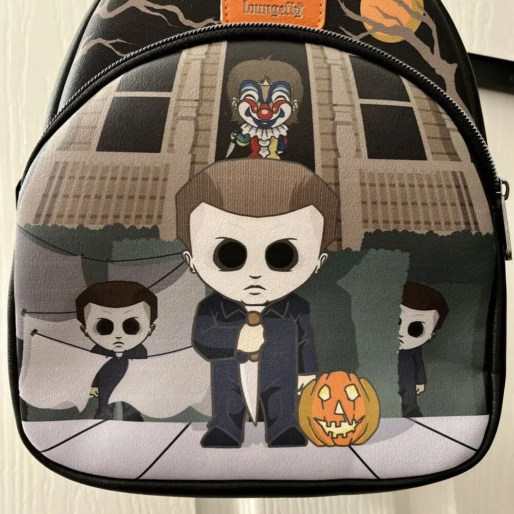 Loungefly Halloween Michael Myers Mini Backpack Chibi Trick or Treat Funko‎ New